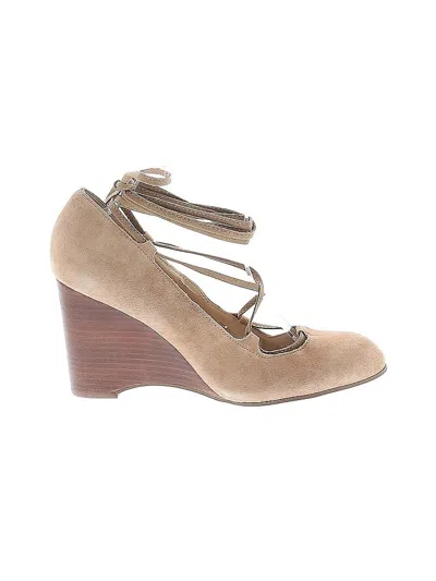Pre-owned Adrienne Vittadini Wedges In Brown
