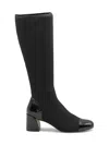 Adrienne Vittadini Capri Cap Toe Knee High Boot In Black