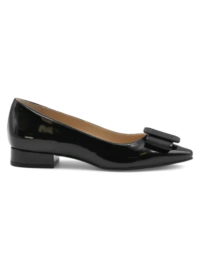 Adrienne Vittadini Women's Pender Pointed Toe Bow Loafers In Black