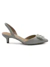 Adrienne Vittadini Suza Slingback Pump In Silver