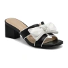 Adrienne Vittadini Womens Arnoldo Heeled Sandals In Black