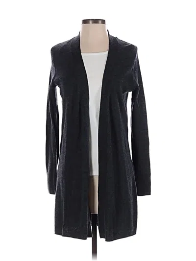 Pre-owned Adrienne Vittadini Wool Cardigan Sweater In Gray