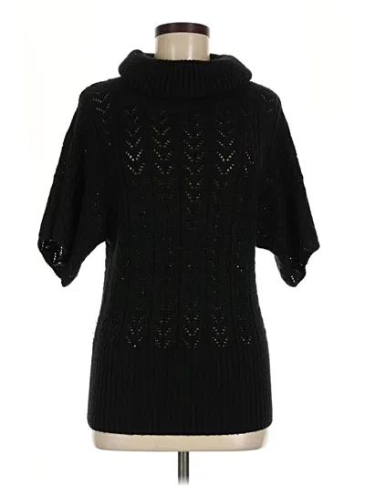 Pre-owned Adrienne Vittadini Wool Pullover Sweater In Black