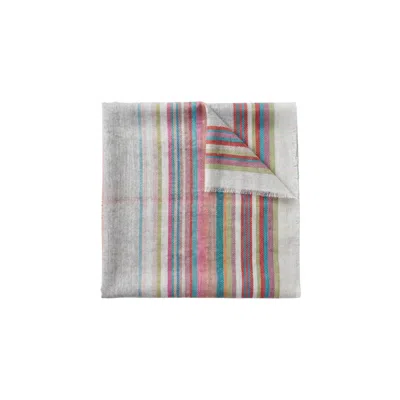 Adrift Clothing Women's Grey Homestead Plaid Scarf In Pink