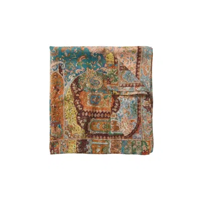 Adrift Clothing Women's Grey Ornate Mandala Scarf In Multi