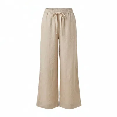 Adrift Clothing Women's Neutrals Breezy Linen Relaxed Pant In Natural