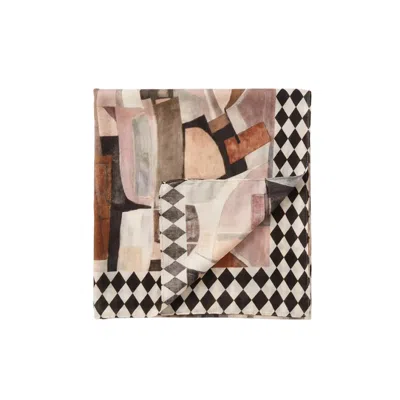 Adrift Clothing Women's Neutrals Cubist Dreams Scarf In Multi