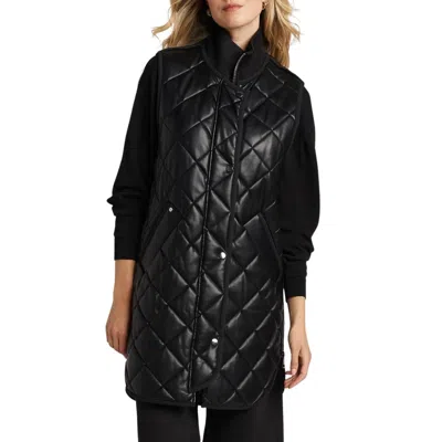 Adroit Atelier Destiny Vegan Leather Vest In Black