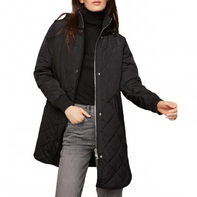 Adroit Atelier Libby Quilted Coat In Black