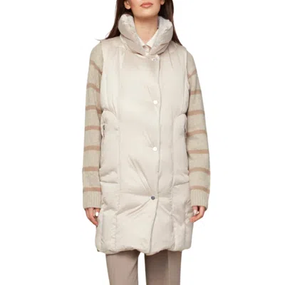 Adroit Atelier Padma Down Vest In Birch In Beige