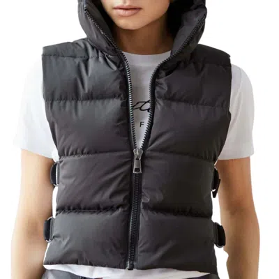 Adroit Atelier Women's Lola Vest In Black In Gray