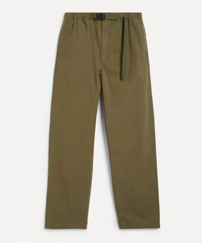 Adsum Mens Olive Belted Bank Trousers