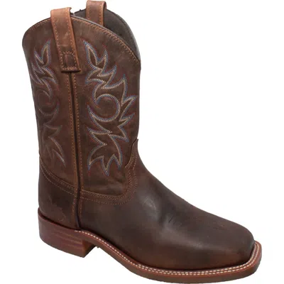 Adtec 11" Western Square Toe Boots In Brown