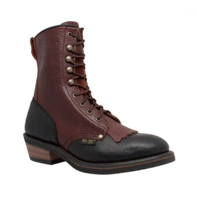 Adtec 8" Packer Black/dark Cherry Boots In Brown