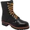 Adtec 9" Waterproof Logger Boot In Black