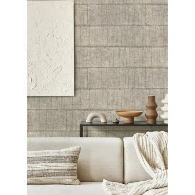Advantage 33' L X 20.5" W Wallpaper Roll In Neutral