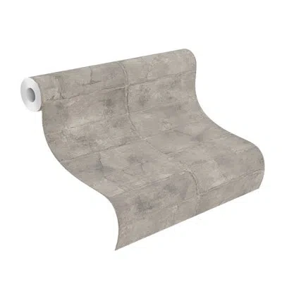 Advantage 33' L X 20.9" W Wallpaper Roll In Gray