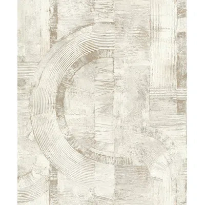 Advantage 33' L X 20.9" W Wallpaper Roll In Off White