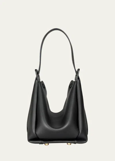 Advene The Age Leather Pouch Shoulder Bag In Black