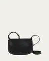 Advene The Duet Small Leather Crossbody Bag In Black