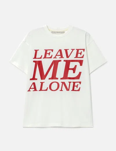 Advisory Board Crystals Abc. Leave Me Alone Short Sleeve Tee In White