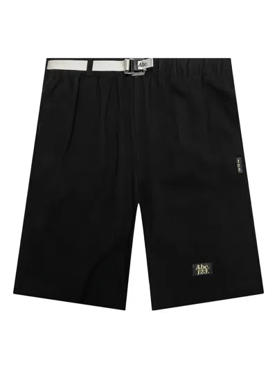 Advisory Board Crystals Belted-waist Shorts In Black