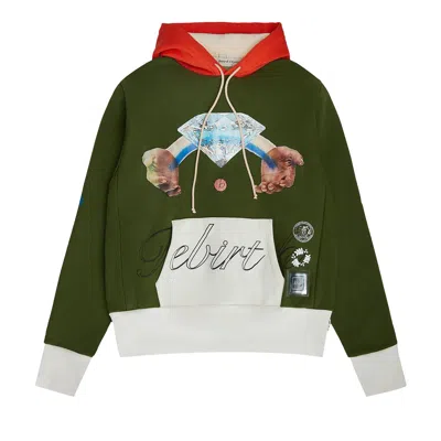 Pre-owned Advisory Board Crystals Birthstone Hooded Sweatshirt #04 'green' | Men's Size Xs