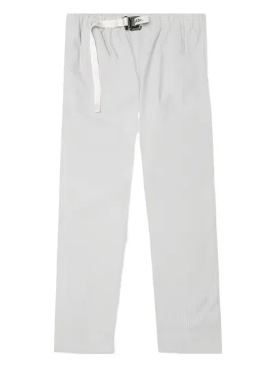 Advisory Board Crystals Buckle-fastening Embroidered Trousers In White