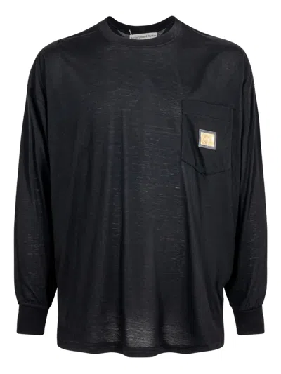 Advisory Board Crystals Chest-pocket T-shirt In Black