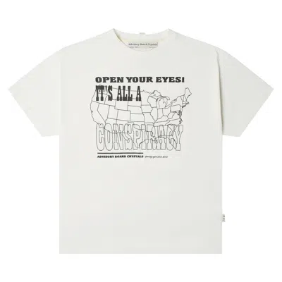 Pre-owned Advisory Board Crystals Conspiracy T-shirt 'white' | Men's Size M