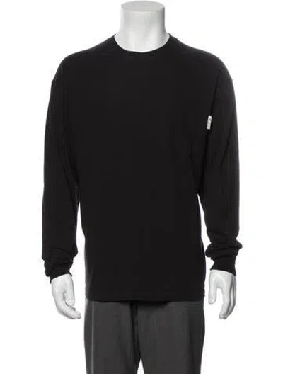 Pre-owned Advisory Board Crystals Crew Neck Long Sleeve T-shirt In Black