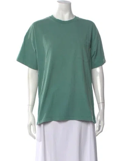 Pre-owned Advisory Board Crystals Crew Neck Short Sleeve T-shirt In Green