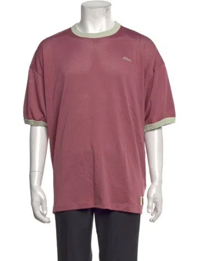 Pre-owned Advisory Board Crystals Crew Neck Short Sleeve T-shirt In Pink