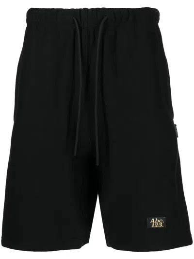 Advisory Board Crystals Drawstring Sweat-shorts In Black