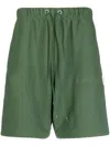 Advisory Board Crystals Drawstring Sweat-shorts In Green