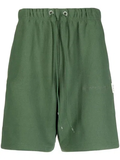 Advisory Board Crystals Drawstring Sweat-shorts In Green