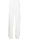Advisory Board Crystals Drawstring Track Pants In White