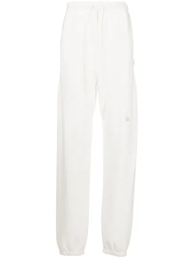 Advisory Board Crystals Drawstring Track Pants In White