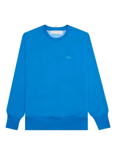Advisory Board Crystals Embroidered-logo Sweatshirt In Blue