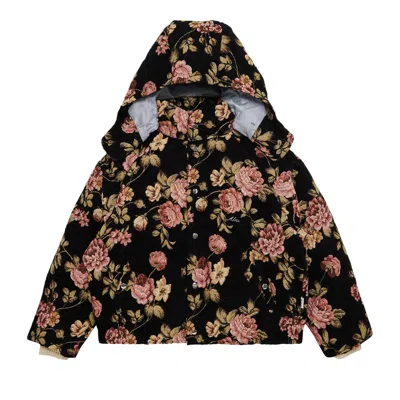Pre-owned Advisory Board Crystals Floral Jacquard Puffer Jacket 'black' | Men's Size L