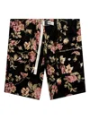 Advisory Board Crystals Floral-jacquard Waterproof Shorts In Black