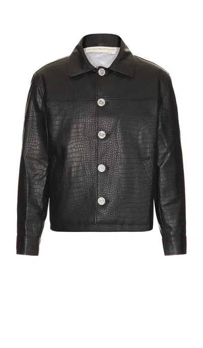 Advisory Board Crystals Gator Jacket In Black