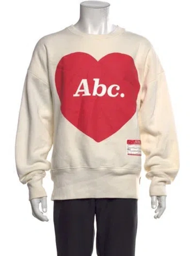 Pre-owned Advisory Board Crystals Graphic Print Crew Neck Sweatshirt In Neutral