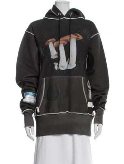 Pre-owned Advisory Board Crystals Graphic Print Jacket In Grey