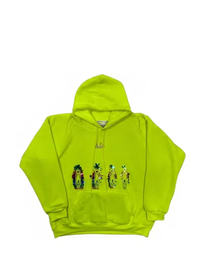 Advisory Board Crystals Graphic-print Hoodie In Green