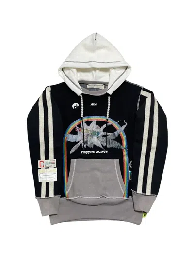 Advisory Board Crystals Graphic-print Panelled Hoodie In Black