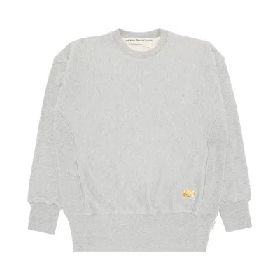 Pre-owned Advisory Board Crystals Hologram French Terry Crewneck 'light Grey Heather'