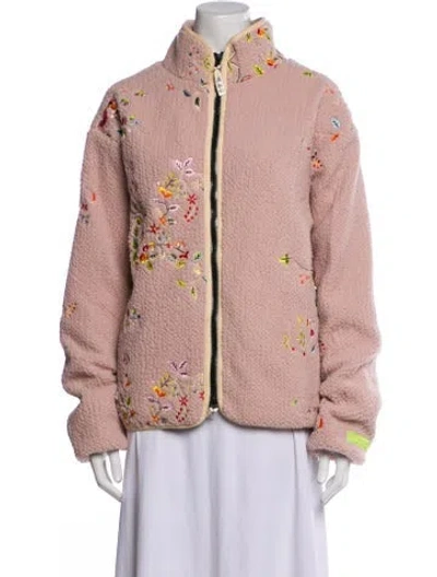 Pre-owned Advisory Board Crystals Jacket In Pink