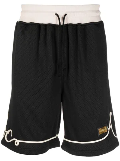 Advisory Board Crystals Logo-appliqué Track Shorts In Schwarz