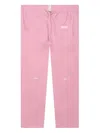 Advisory Board Crystals Logo-embroidered Lounge Trousers In Pink